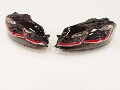 Volkswagen Golf 7.5 MK7.5 2018-2020 J Led Far Gtı Kırmızı