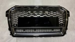 Audi A1 RS1 2016  Uyumlu Yedek Parça ve Sonrası Panjur Siyah Krom Çerçeve