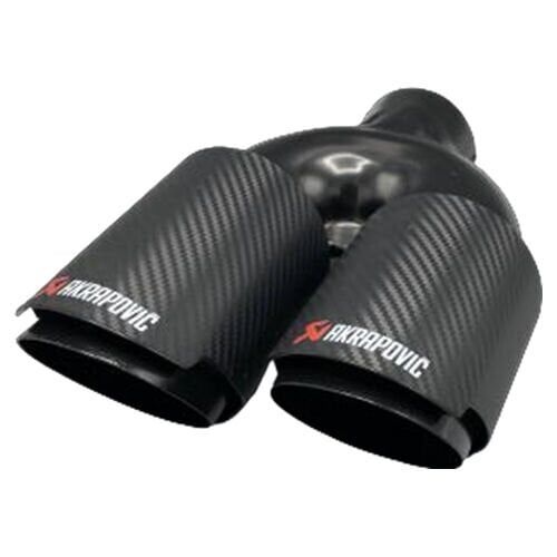 Akrapovic Karbon Egzoz Ucu Açılı Çift Çıkış Sol 90mm