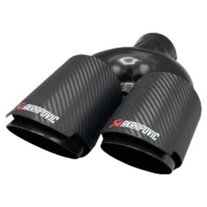 Akrapovic Karbon Egzoz Ucu Açılı Çift Çıkış Sol 90mm