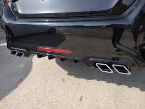 Honda Civic Fc5 Uyumlu Yedek Parça 2016-2020 Difüzör Kare Egzoz Piano Black