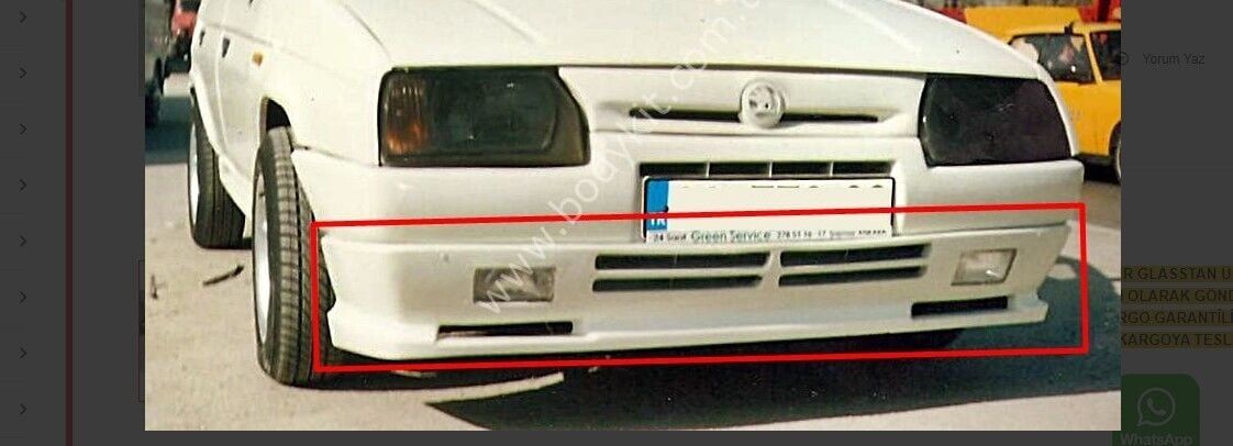 Skoda Favorit - Formen Uyumlu Yedek Parça Ön Tampon Eki