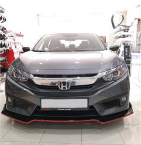 Honda Civic Fc5 Uyumlu Yedek Parça 2016-2020 Ön Lip 3 Parça