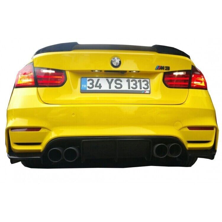 Bmw F30 - F31 3 Serisi 2012-2018 Uyumlu Yedek Parça M Vorsteiner Difüzör (Taiwan Tampon Uyumlu) Plastik Boyasız