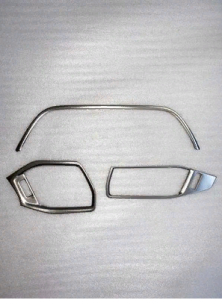 Ford Focus  Uyumlu Yedek Parça  2019+ Menfez Kaplama 3 Parça Sılver(paslanmaz Çelık)