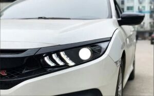 Honda Civic Fc5 Uyumlu Yedek Parça 2016-2021 Animasyonlu Mustang Dizayn Led Far Takımı