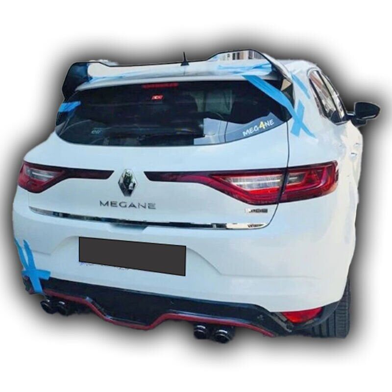 Renault Megane 4 HB Uyumlu Yedek Parça Rs Spoiler Boyalı