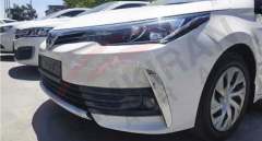 Toyota Corolla 2013-2016 Ön Sis Çıta Kaplama Nikelaj 2 Parça