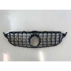 Mercedes W205 2014-2018 C63 Uyumlu Ön Tampon & Panjur Seti (Siyah Trimler)