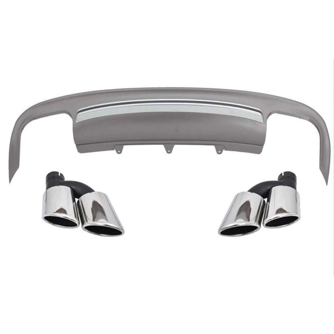 Audi S5 2013-2016 Uyumlu Yedek Parça Difüzör Egzoz Seti - Sedan