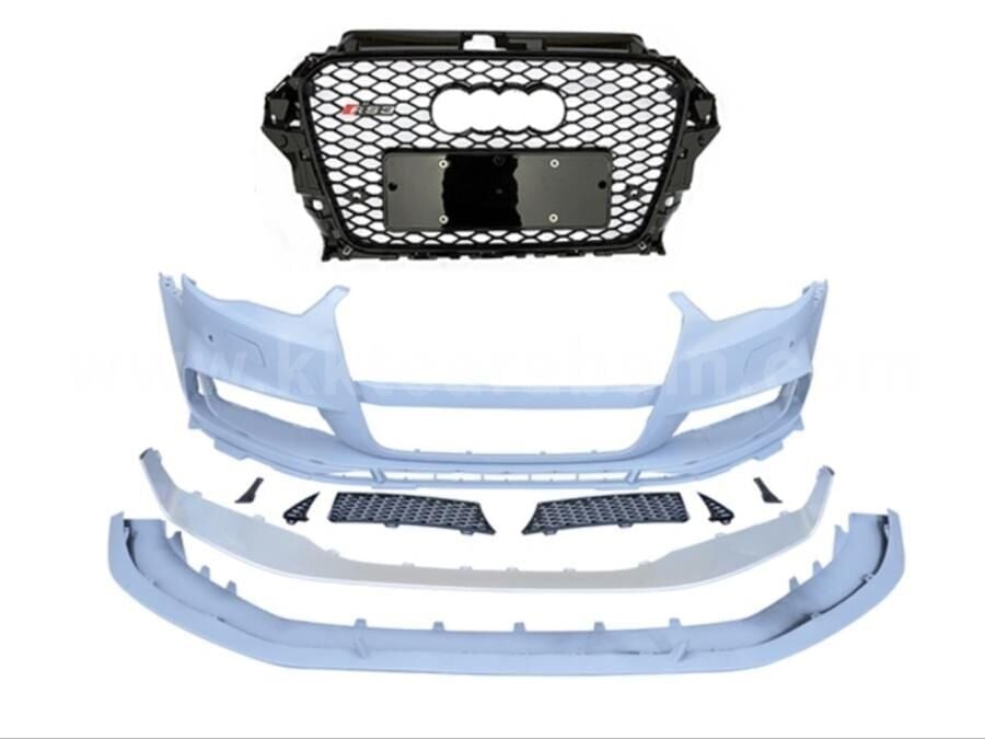 A3 2013-2016 Sedan İçin Uyumlu Rs3 Full Ön Tampon & Panjur Set