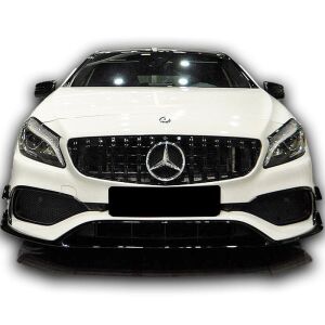 Mercedes W176 A serisi Amg A45 2012 - 2015 Uyumlu Yedek Parça Ön Tampon Splitter ( 6 Parça ) Plastik Boyasız