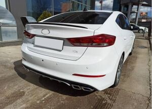 Hyundai Elantra 2016-2019 4 Egzoz Silver Difüzör