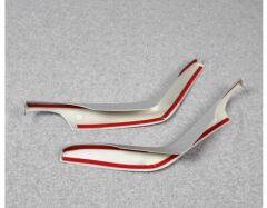 Honda Civic Fc5 2016-2020 Vites Konsol Çıta Kaplama - Silver (2 Parça - Sadece Direkler)