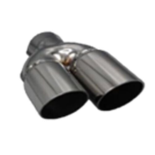 Üniversal Krom Egzoz Ucu Açılı Çift Çıkış Sağ 76x110 800-012L