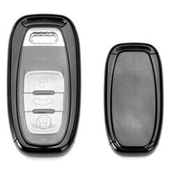 Audi  Uyumlu Yedek Parça 2 Parça Silikon Kumanda Kabı Siyah