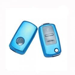 Volkswagen Uyumlu Yedek Parça Silikon Kumanda Kabı Mavi