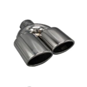Üniversal Krom Egzoz Ucu Oval Çift Çıkış Sol 75x105/125 800-025R