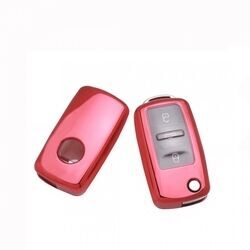 Volkswagen Uyumlu Yedek Parça Silikon Kumanda Kabı Kırmızı