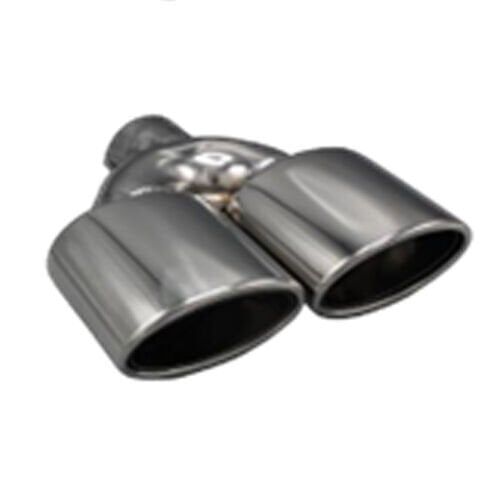Üniversal Krom Egzoz Ucu Oval Çift Çıkış 80x120/125 800-026