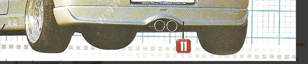 Seat İbiza Mk2 Uyumlu Yedek Parça Arka Tampon Eki