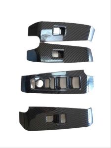 Honda Civic Uyumlu Yedek Parça 2022 Cam Düğme Kaplama- Karbon