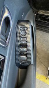 Honda Civic Uyumlu Yedek Parça 2022 Cam Düğme Kaplama- Karbon