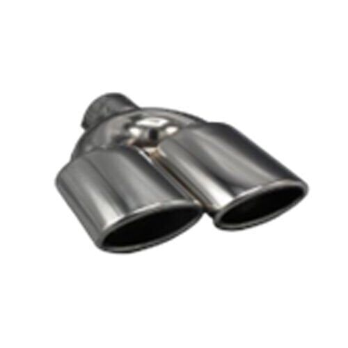 Üniversal Krom Egzoz Ucu Oval Çift Çıkış Sağ 60x105/125 800-033L