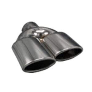 Üniversal Krom Egzoz Ucu Oval Çift Çıkış Sol 60x105/125 800-033R