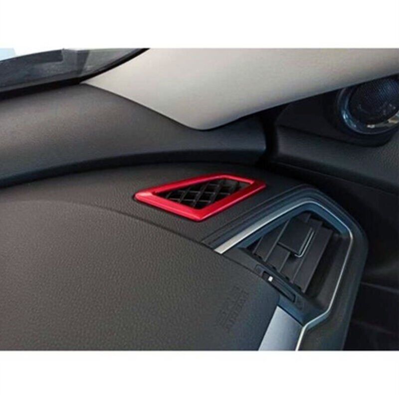 Honda Civic Fc5 Uyumlu Yedek Parça Hava Menfez Kaplama 2 Parça Kırmızı 2016-2020