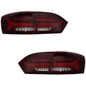 Volkswagen Jetta Mk6 VI 2012-2014 Uyumlu Yedek Parça Dinamik Akan Dönüş Sinyalli Füme