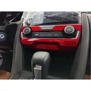Honda Civic Fc5 Uyumlu Yedek Parça Klima Panel Kaplama Kırmızı 2016-2020