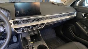 Honda Civic Uyumlu Yedek Parça 2022 Göğüslük Kaplama 2 Parça - Silver