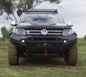 Volkswagen Amarok 2010-2021 Uyumlu Yedek Parça Off Road Çelik Ön Tampon Koruma AQM4WD S50