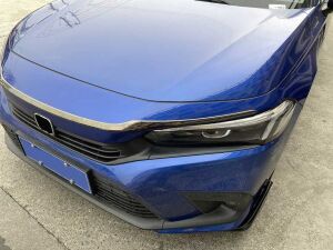 Honda Civic Uyumlu Yedek Parça 2022 Panjur Üst Trim - Piano Black