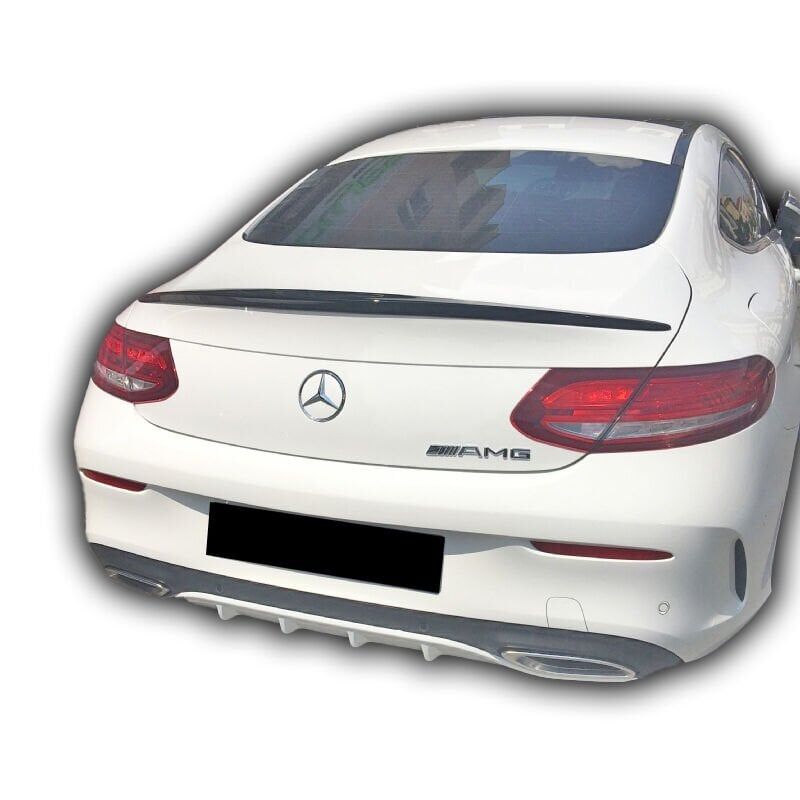 Mercedes W205 C Serisi Coupe Uyumlu Yedek Parça Spoiler Boyasız