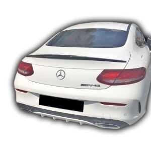 Mercedes W205 C Serisi Coupe Uyumlu Yedek Parça Spoiler Boyasız