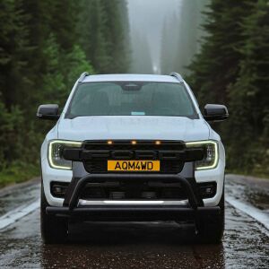 Mercedes X-Class 2017+ Uyumlu Yedek Parça Off Road Ön Tampon Koruma Demiri Siyah Face Off AQM4WD PST15