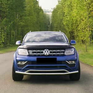 Toyota Revo 2006+ Uyumlu Yedek Parça Off Road Ön Tampon Koruma Demiri Krom (Çiftli Bıyık) AQM4WD PST17