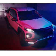 Mitsubishi L200 2019+ İçin Uyumlu Ön Tampon Koruma Ledli