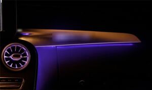 Mercedes W205 C - GLC Uyumlu Yedek Parça Göğüslük Ambians Aydınlatma (Amg Yazılı) 32 Ve 64 Renk