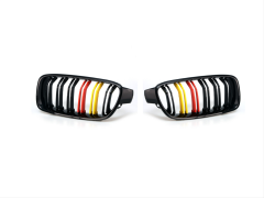 Bmw 3 Serisi F30 2012-2018 İçin Uyumlu M3 Görünüm Böbrek Çift Çizgi Panjur Alman Renk