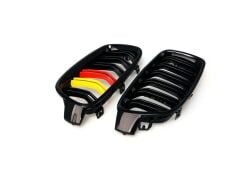 Bmw 3 Serisi F30 2012-2018 İçin Uyumlu M3 Görünüm Böbrek Çift Çizgi Panjur Alman Renk