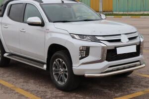 Volkswagen Amarok 2010+ Uyumlu Yedek Parça Off Road Ön Tampon Koruma Demiri Krom (Tekli Bıyık) AQM4WD PST19