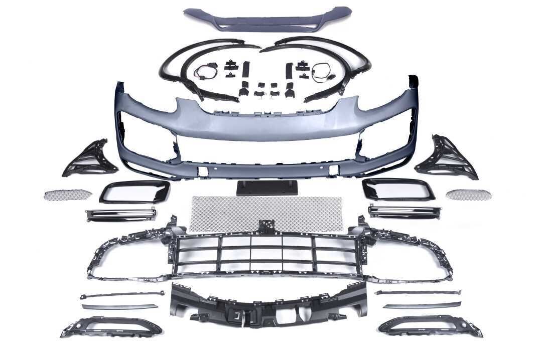 Porsche Cayenne 2011-2014 Uyumlu Full Facelift 2018+ Turbo Bady Kit (Farlar Dahil)