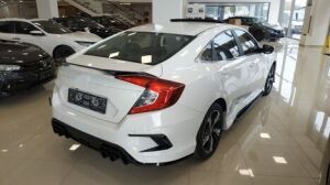 Honda Civic Fc5 Uyumlu Yedek Parça 2016-2020 Concept Model Arka Tampon Ek Piano Black Detaylı