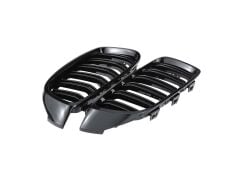 Bmw 4 Serisi F32 2013-2019 İçin Uyumlu M4 Panjur (Çift Çizgi Böbrek) Piano Black