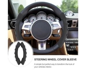 Kaydırmaz Direksiyon Kılıfı Siyah