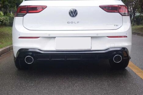 Volkswagen Golf 8 R Sağ Sol Tek Çıkış Difüzör Piano Black