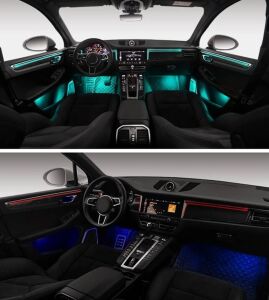 Porsche Macan 2014-2016 Için Uyumlu Ambians Aydınlatma Seti